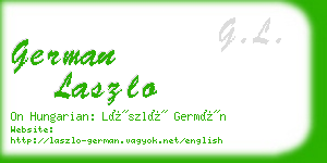 german laszlo business card